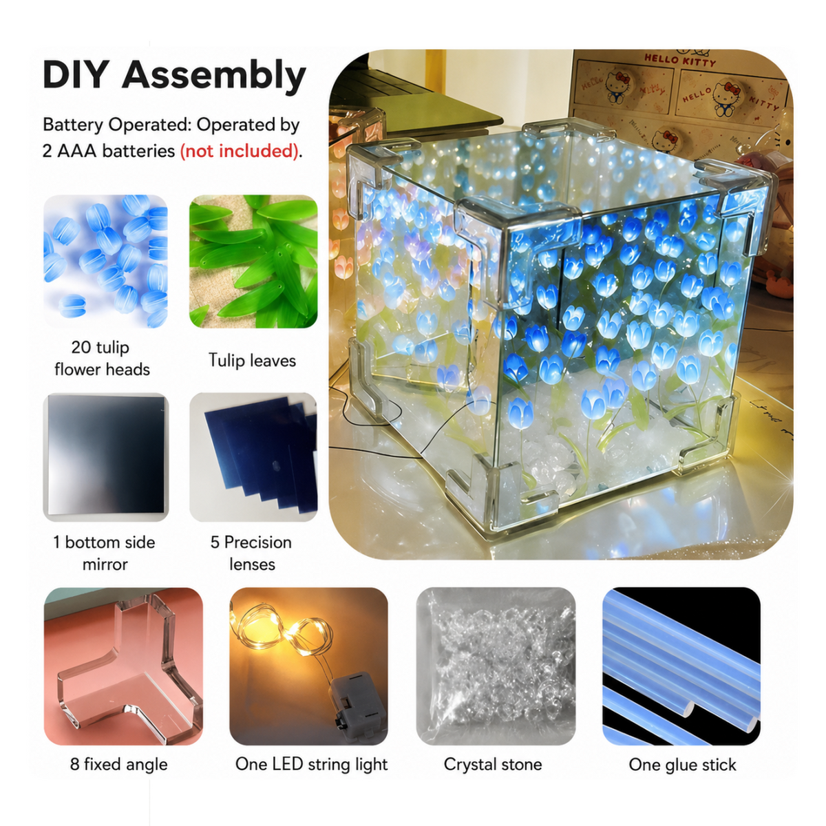 Tulip Infinity Mirror Cube