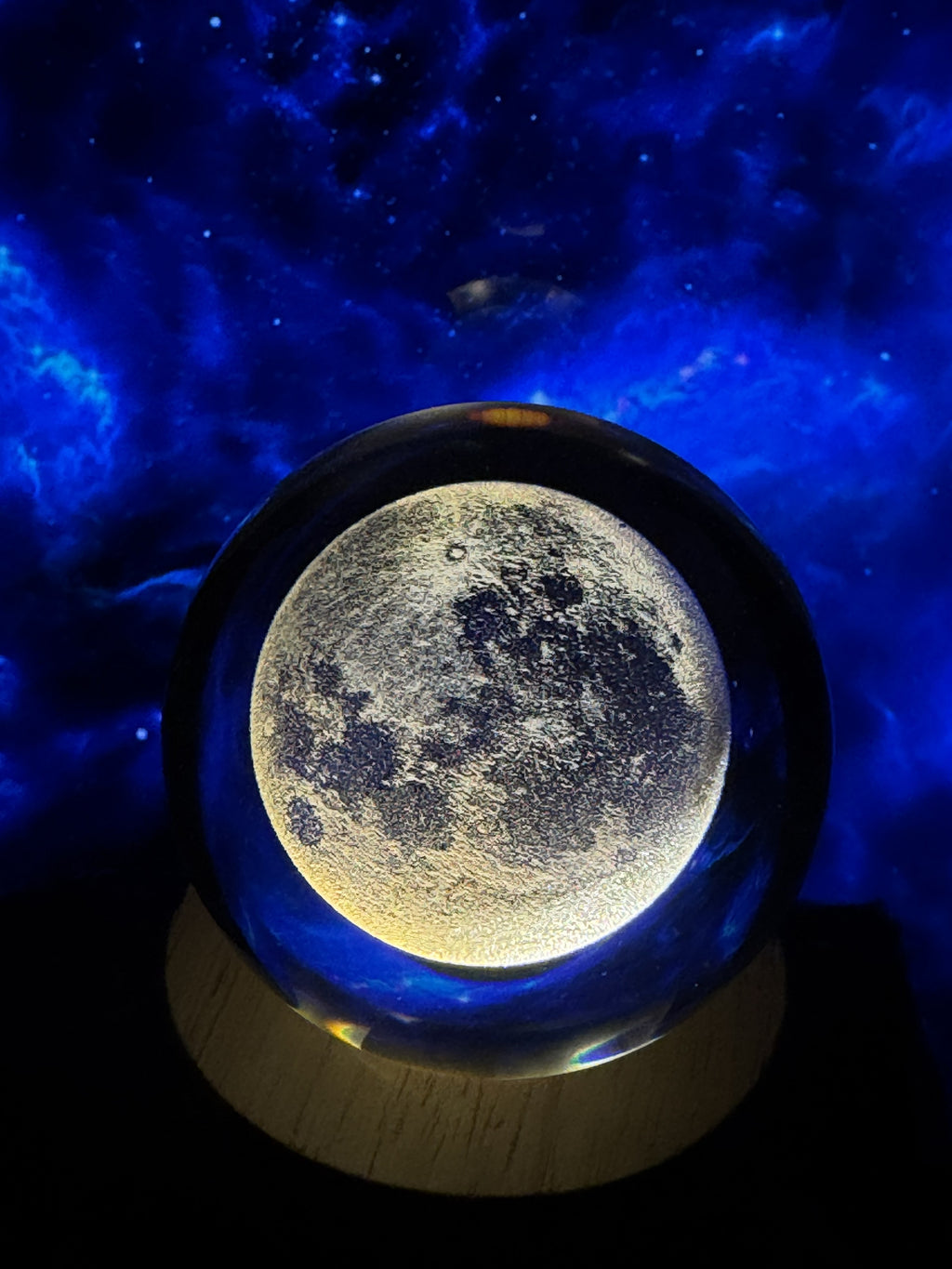 3D Crystal Moon Ball
