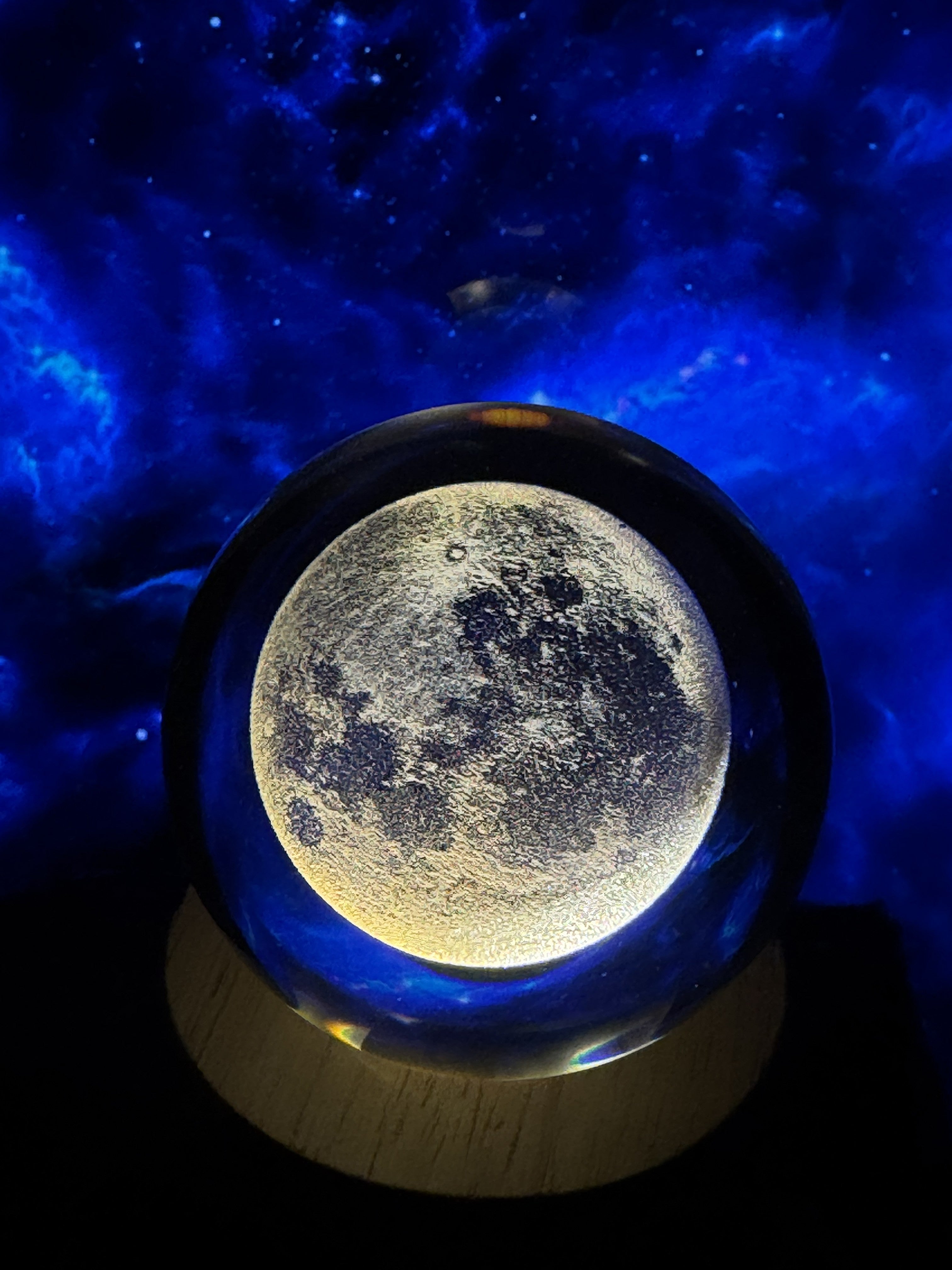3D Crystal Moon Ball
