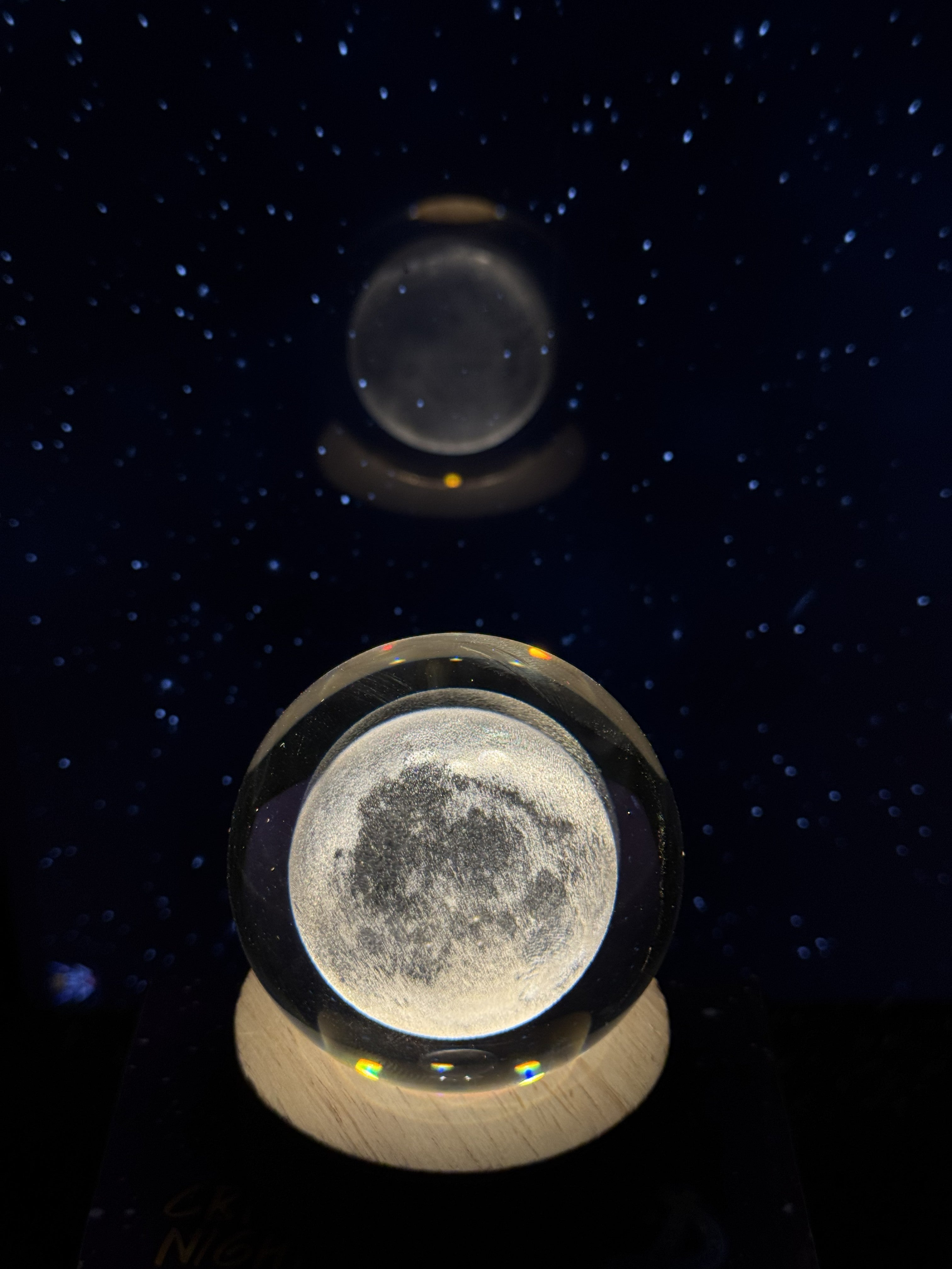 3D Crystal Moon Ball