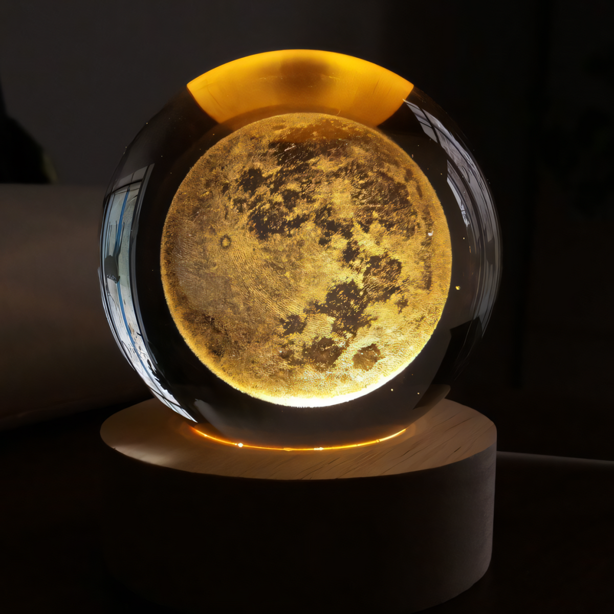 3D Crystal Moon Ball