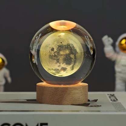 3D Crystal Moon Ball