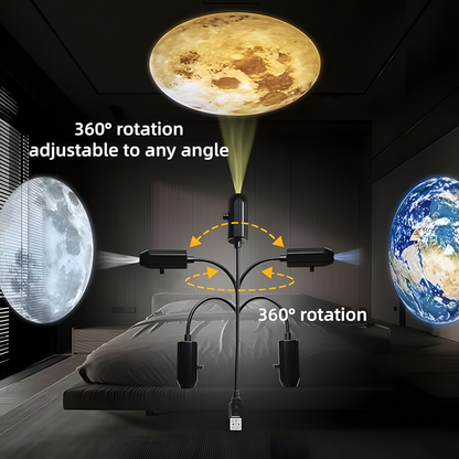 Galaxy Star Projector Night Light with USB